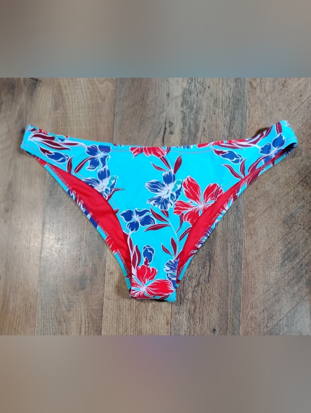 Cupshe NWT  Aqua Floral Bikini Bottom Womens Size: XL
